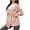 Pink, variant on Wirziis Plus Size Coat Women Solid Color Jacket Packable Outdoor Hooded Windbreaker Outwear with Pocket