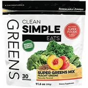 Greens Superfood Powder Mix - Peachy Greens (30 Servings)
