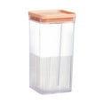 thumbnail image 2 of FastXmas Sealed Clear Storage Tank,Large Plastic Bulk Food Storage Containers with Lids for Flour, Sugar, Nut, Rice, Cereal, Noodles - Leakproof, BPA-Free Plastic Canisters for Kitchen(3.5x7 In), 2 of 4
