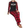 thumbnail image 4 of Odeerbi Christmas Pajamas For Family Matching Outfits Sets 2025 Casual Printed Top With Bottom Outfits Home Wear, 4 of 9