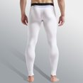 thumbnail image 4 of Mikilon Men Solid Casual Tight Base Breathable Mid Waist Keep Warm Ankle-Length Pants, 4 of 5