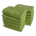 thumbnail image 3 of SALBAKOS Luxury Hotel & Spa Turkish Cotton 12-Piece Eco-Friendly Washcloth Set for Bath, Green, 3 of 6