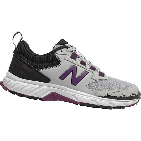 Women's New Balance 510v5 Trail Running Shoe Light Aluminum/Black/Midnight Magenta 10 B