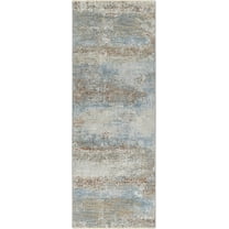Boutique Rugs Idoya Contemporary Runner Rug - Light Gray, Driftwood, Dark Beige - 2'7" x 10' Runner