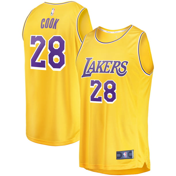 Quinn Cook Los Angeles Lakers Fanatics Branded Fast Break Road Player Jersey - Gold