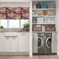 thumbnail image 5 of LALILO Kitchen Curtain Valance Ethnic Tribal Art Rod Pocket Window Curtain 52"x 18" Set of 2, 5 of 7