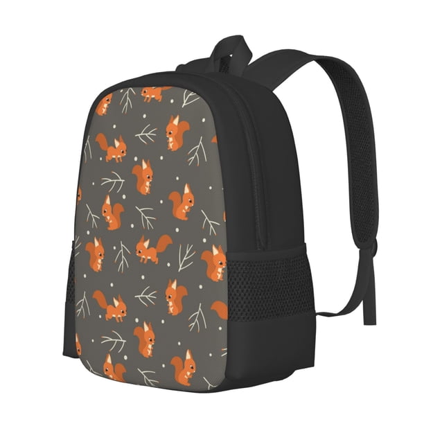 Balery cute fall fox leaf Mochila para hombre y mujer - Tela Oxford 600D resistente - Gran capacidad, resistente al agua, ideal para la escuela, viajes y senderismo