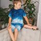 thumbnail image 4 of Balery Blue Glitter Sparkles Conjunto de Pijama Infantil de Manga Corta con Estampado – Ropa de Dormir de Algodón Suave-X-Large, 4 of 6