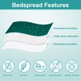 thumbnail image 3 of Set de edredón Hansleep Teal Damask Ultrasonic All Season King, 3 of 7