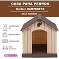thumbnail image 3 of Casa Para Perro Q Perrón Mediana Color Café, 3 of 3