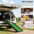 thumbnail image 3 of PawHut 61 Inches Folding Dog Ramp for Car, Truck, SUV, Portable Pet Ramp with Non Slip Grass Surface, Raised Side Rails, 3 of 9
