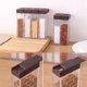 thumbnail image 3 of Muyoka 6pcs Salero y pimentero Caja de especias Dispensador de especias de plástico con tapa Frasco de especias Botella de almacenamiento de condimentos Contenedor de almacenamiento de condimentos tra Muyoka Hogar, 3 of 7