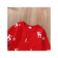 thumbnail image 4 of Baby Boys Girls Christmas Jumpsuit Long Sleeve Crew Neck Elk Print Romper for Casual Daily, 4 of 9