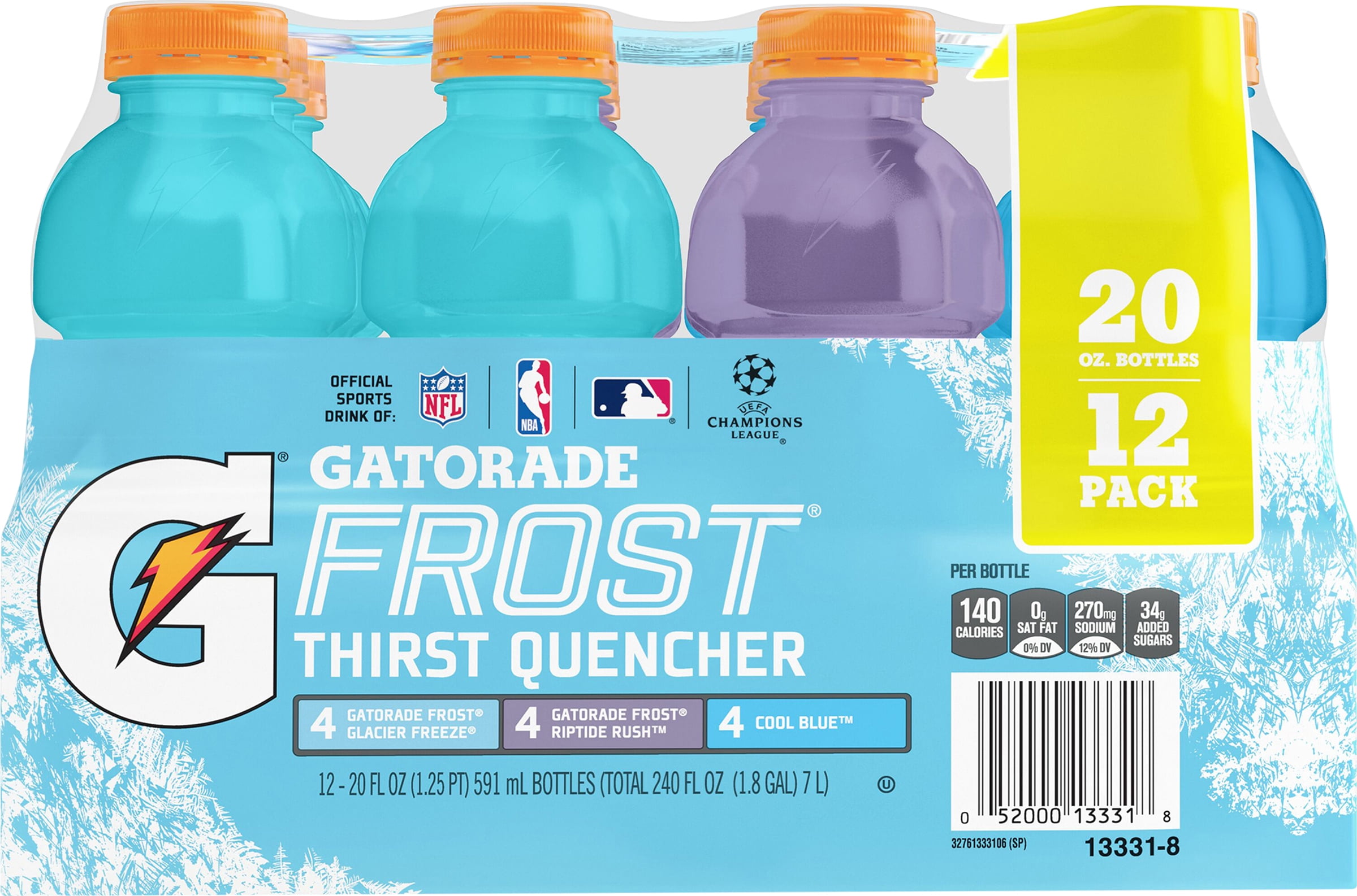 Gatorade G Thirst Quencher Variety Pack Sports Drink, 20 fl oz, 12 Count Bottles