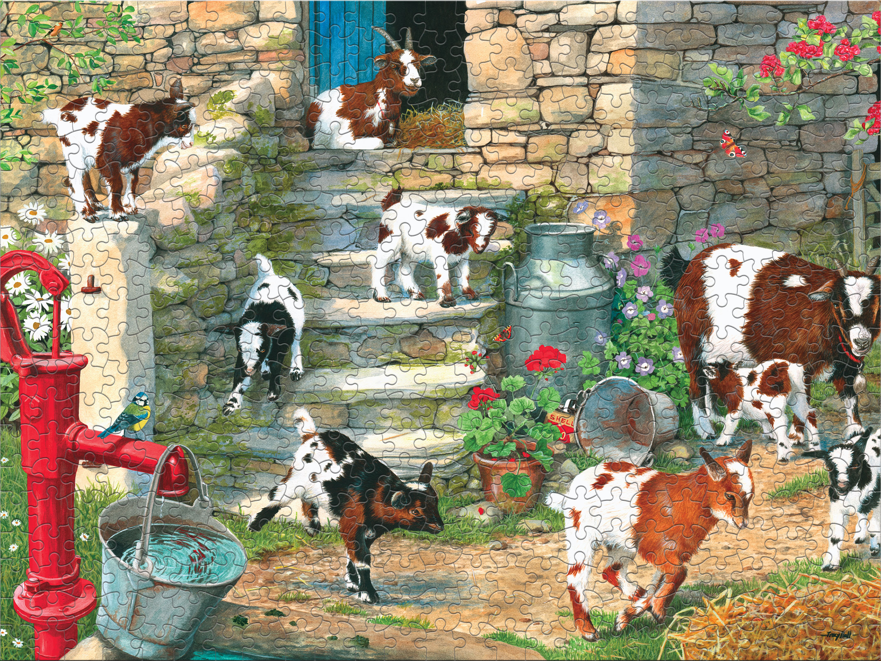 Ceaco 500 Piece Baby Goats! (Tracy Hall) Interlocking Jigsaw Puzzle