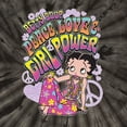 thumbnail image 4 of Wild Bobby Betty Boop Peace, Love and Girl Power Betty Boop Tie-Dye T-Shirt, Spider Black, X-Large, 4 of 4