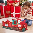 thumbnail image 2 of Christmas Gift Train Decoration – Gingerbread Santa Train with Storage Compartments, Holiday Candy Holder & Decorative Centerpiece for Tree, Mantel, Table Display, 2 of 5