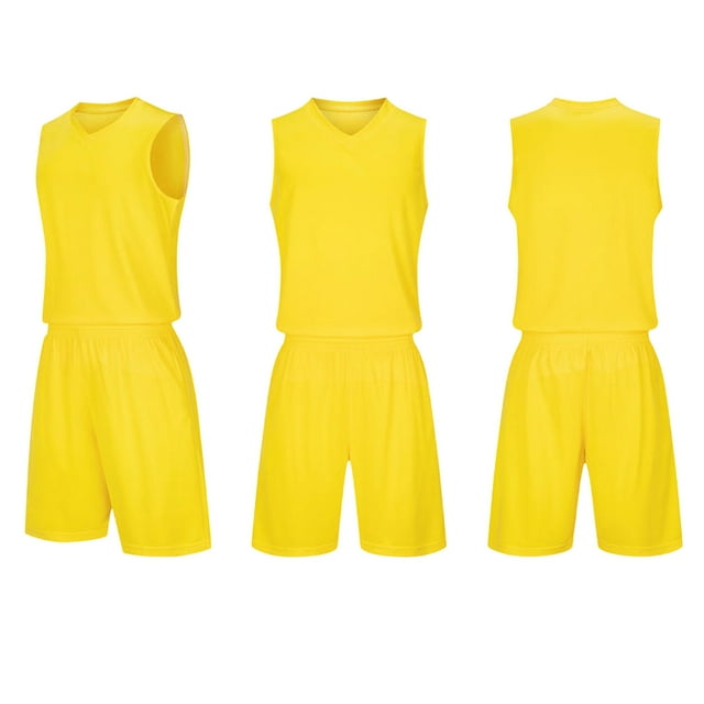 Conjuntos de camisetas sin mangas de cuello redondo para niños, conjunto de traje de fútbol de color sólido para juegos deportivos universitarios, partidos de rendimiento, uniformes de entrenamiento y