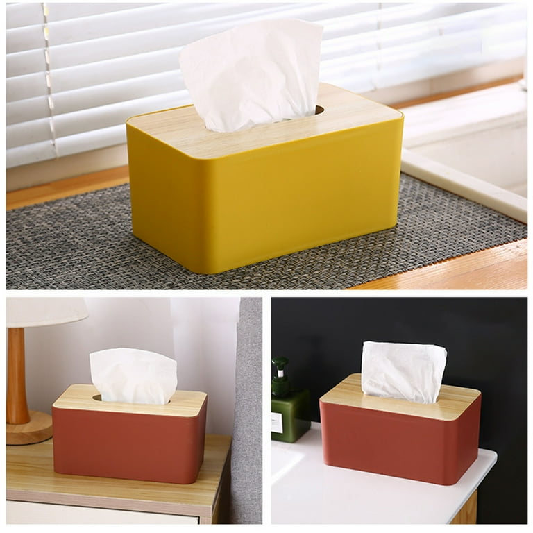 Bivenant Store Sunflower Pattern Square Tissue Box Cover, Stylish Tissue  Holders for Either Tissues Bathroom 