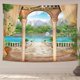 thumbnail image 3 of Hermoso tapiz de pared con flores de jardín para colgar en la pared, decoración del hogar, sala de estar, fondo impreso, 3 of 5