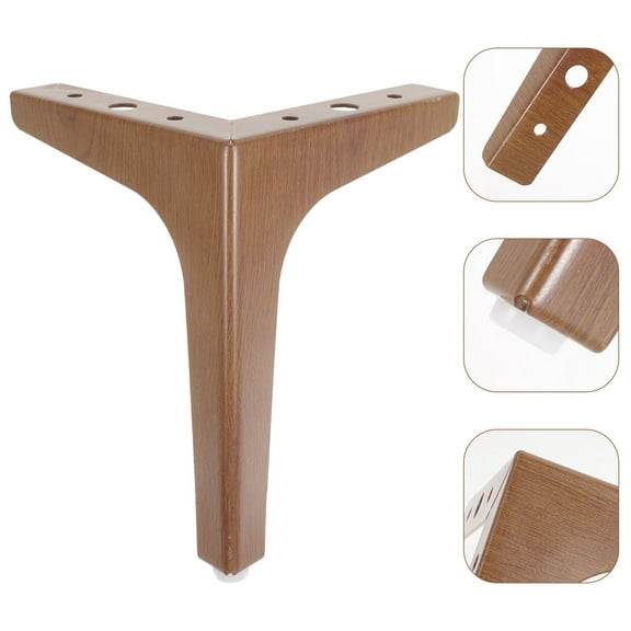 HOMEMAXS Sturdy Brown Metal Furniture Legs for Chairs Tables Cabinets with Excellent Load Capacity 4 Pieces