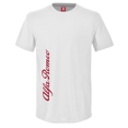 thumbnail image 1 of Alfa Romeo Playera Caballero Algodón Suavizado Logo Vertical Estilo Racing Casual, 1 of 4
