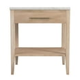 thumbnail image 4 of Mayfair 1 Drawer Wood and Marble Nightstand in Light Brown  5751455, 4 of 7