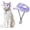 Purple, variant on Minzimin Pet Hat with Ear Holes Sunscreen Cap, Adjustable String Dog Cat Summer Sun Hat,Cat Dog Bucket Hat for Birthday Party Costume Decoration Outdoor Hiking