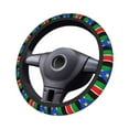 thumbnail image 3 of Cover Flag Of South Sudan Elastic Stretch Steering Wheel Cover Universal Interior Trim Wheel Protector For Car Truck Suv 15 Inches, 3 of 6