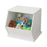 KidKraft Wooden Single Storage Unit, Kids Organization, White