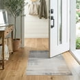 thumbnail image 2 of ODIKA 2'x3' Washable Doormat Non-Slip, Low Pile Table Abstract Distressed Farmhouse Motif Faded Watercolor Brushstroke for Entryway, Kitchen, Laundry Room, 2 of 7