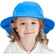 thumbnail image 3 of Sombrero para el sol de verano para niños y niñas, con protección UPF 50+, ala ancha, cuello y solapa, para jugar en la playa, de 2 a 7 años, 3 of 7
