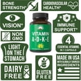 thumbnail image 3 of Peak Performance Vitamins D 5,000 iu + A + K + E All in 1 Easy to Swallow Capsule. ADK Vitamin Supplement with E D3 K2. Essential Vitamins for Mood, Immune, Bone, Vision, Heart, 3 of 7