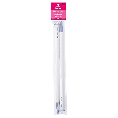 Susan Bates Luxite Single Point Knitting Needles, 14', Size 19, Blue with Green