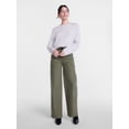 thumbnail image 2 of Scenario Women's and Women's Plus Cozy Crewneck Sweater with Long Sleeves, Sizes XS-4X, 2 of 5
