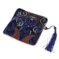 thumbnail image 1 of Guzheng Nail Tape Storage Bag Silk Brocade Jewelry Pouch Bag Blue Sunnimix Guzheng Bolsas de almacenamiento de uñas, 1 of 8