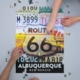 thumbnail image 3 of Albuquerque, New Mexico, Route 66, License Plates (1000 Piece Puzzle, Size 19x27, Challenging Jigsaw Puzzle for Adults and Family, Made in USA), 3 of 4