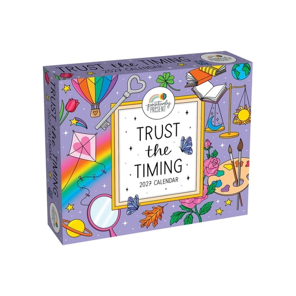 Positively Present 2027 Day-To-Day Calendar: Trust the Timing, (Paperback)
