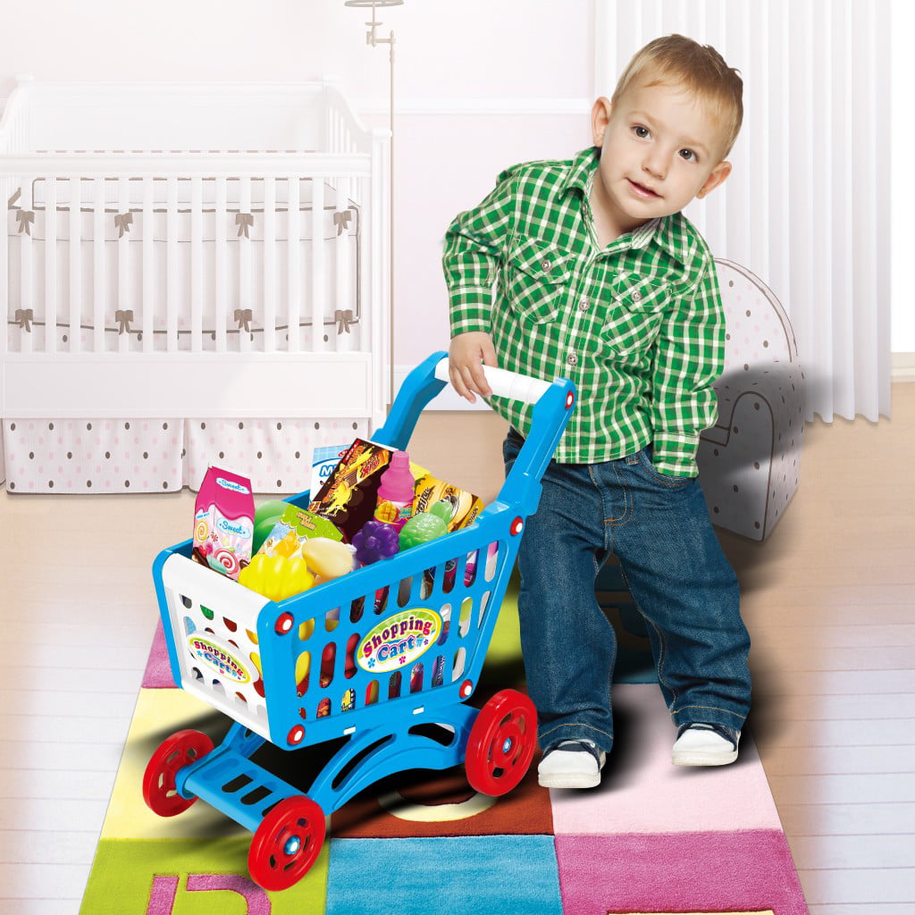 Details about   Shopping Grocery Play Store For Kids With Shopping Cart And Scanner US Shipping 