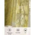 thumbnail image 6 of Sheer Curtains 45 Inch Length 2 Panels Set for Kitchen, Yellow Semi Sheer Curtains for Windows, Retro Oil Painting Modern Abstract Art Aesthetics Voile Window Treatments Rod Pocket Curtain, 6 of 7