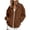 Brown #040, variant on Womens Zip Up Hoodies 2026 Y2K Casual Long Sleeve Zipper Sweatshirts Fall Winter Comfy Track Jackets with Pockets, L