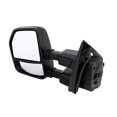 thumbnail image 4 of For Ford F-250 Super Duty 2017 18 19 20 21 2022 Towing Mirror Driver and Passenger Side | Pair | Power | Heated | With Blind Spot Detection/Extending | Textured | Towing | For FO1320721, FO1321721, 4 of 6