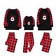 thumbnail image 1 of Pijama con estampado navideño, conjunto padre-hijo, camiseta de manga larga, pantalón a cuadros, ropa de casa de dos piezasTalla M de mujer7 modelos, 1 of 2