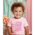 thumbnail image 3 of Big Sis Again Shirt for Siblings Groovy Pink Graphic Big Sister Tee Pink Shirt 5-6, 3 of 5