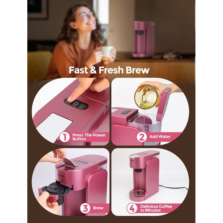 Suodoka Single Serve K-Pod Coffee Maker Machine for Capsule