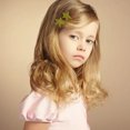 thumbnail image 2 of 10pcs cute star mini hairpin with side clips for women's hair accessories Y2K hair accessories-Mustard green, 2 of 6