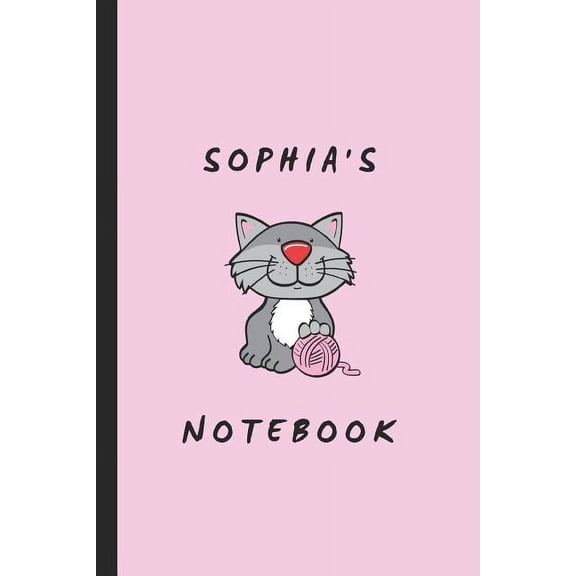 Sophia's Notebook: Personalised Cat Themed Notepad, (Paperback)