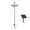 B-Blue, variant on Solar Powered Floating Bird Bath Durable Outdoor Bird Feeder Tub Effortless Ground Stake Setup For Backyard Garden Nature Observation