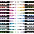 thumbnail image 3 of Metallic Glitter Marker Pen Set, 12/24/36 Color Dual-Tip Sparkle Pens for Kids Art Crafts, Doodle Drawing Supplies, Perfect for Christmas Gifts, DIY Projects & Creative Coloring Activities (24 Colors), 3 of 7