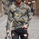 thumbnail image 2 of Men's T Shirt Graphic Abstract Neck Clothing Apparel Outdoor Long Sleeve Print Fashion Designer Vintage 2XL, 2 of 5